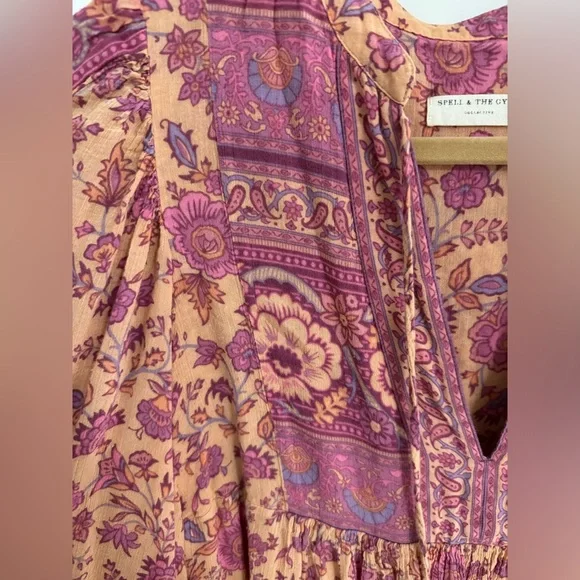 Spell the Gypsy Folk Song Boho Midi Dress size XSmall - Picture 6 of 15